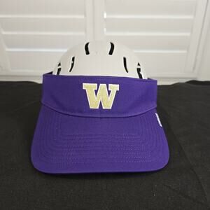 Adidas Washington Huskies Aeroready Purple Visor Hat Cap NWT